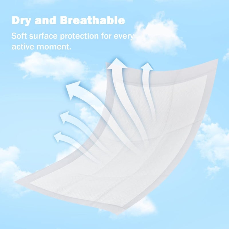 FORYEE Disposable Changing Pad Liners for Baby 17 x 13 Inches (25 Pack) Waterproof Underpads Soft Non-Woven Fabric Breathable Changing Pad for Changing Table - White - Image 5